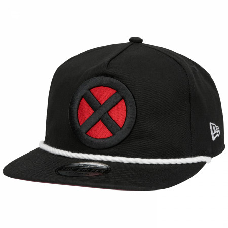 X-Men Logo Black Colorway New Era Adjustable Golfer Rope Hat